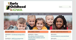 Desktop Screenshot of earlychildhoodiowa.org